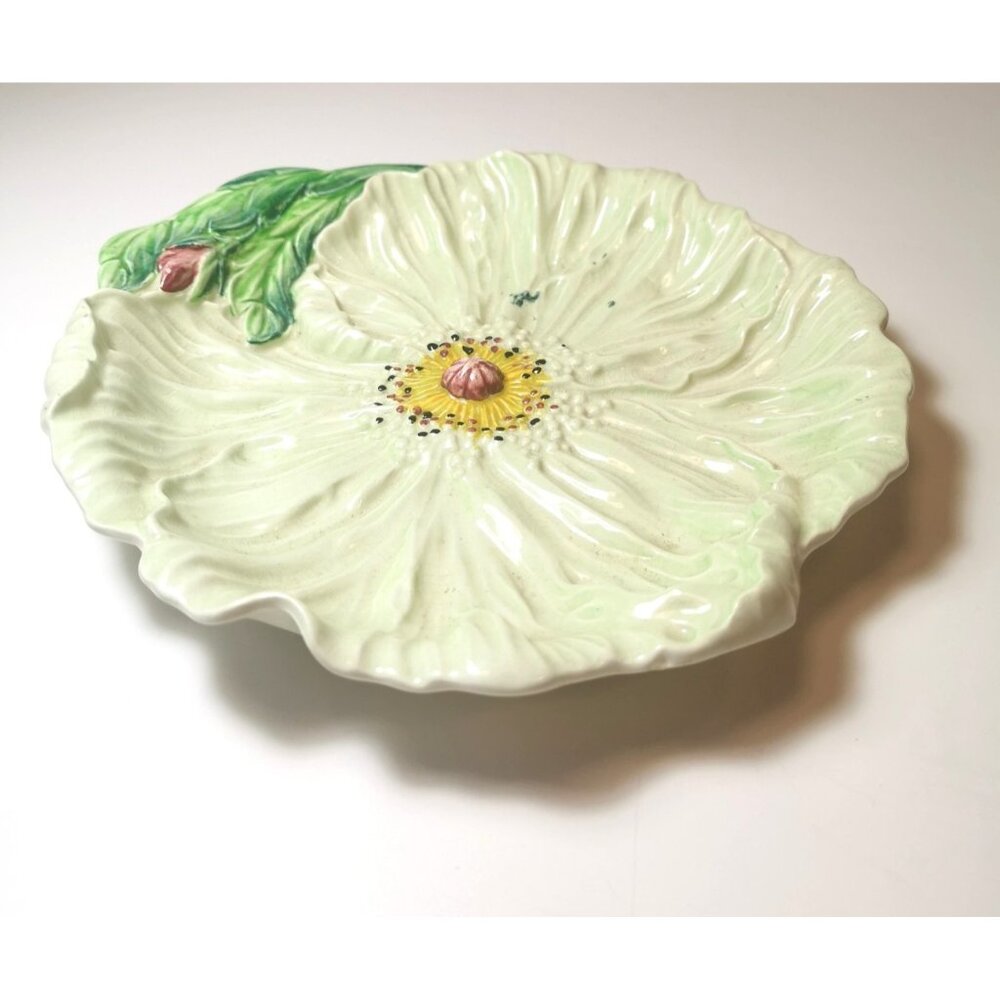 Dish Carlton ware yellow poppy/buttercup flower hand painted vintage